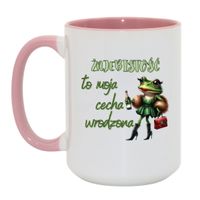 Duży Biało-Różowy 450 ml