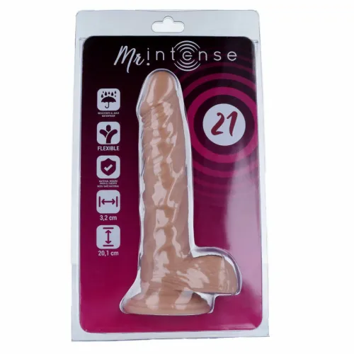 mr intense model 21 silikonowy anatomiczny 20,1 cm przyssawka naturalny na Arena.pl