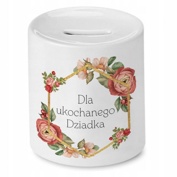 Skarbonka Dzień Dziadka Dla Ukochanego Dziadka Z Nadrukiem Ze Zdjęciem zdjęcie 1