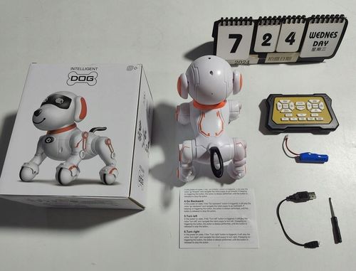 PIESEK ROBOT INTERAKTYWNY ZDALNIE STEROWANY GŁOSEM PROGRAMOWANY KOMENDY na Arena.pl