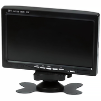 Panoramiczny Monitor LCD TFT 7" 12V - 24V Z Pilotem 16:9 2xVIDEO