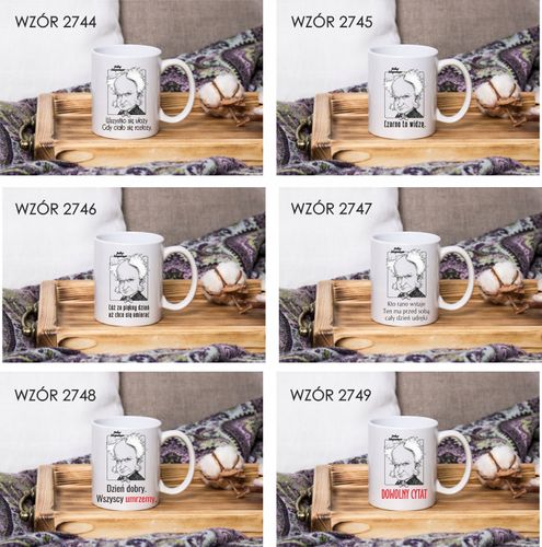 Kubek z nadrukiem PREZENT CZARNO TO WIDZĘ na Arena.pl