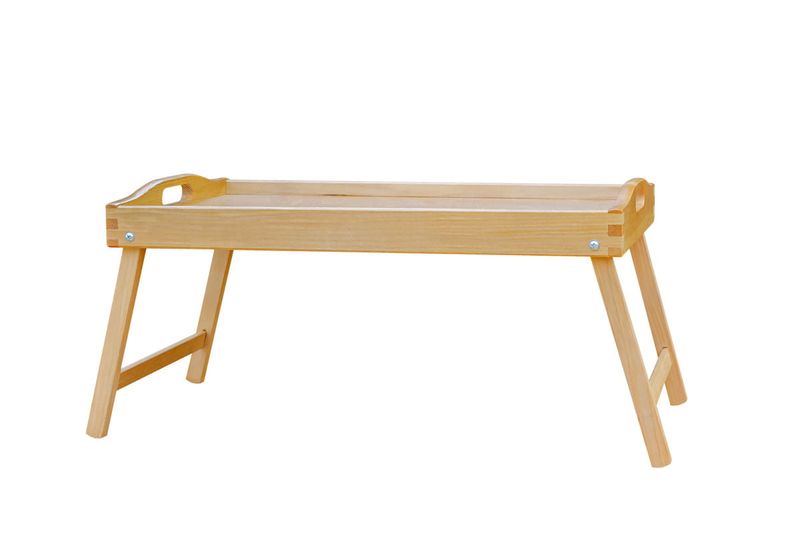 Taca, stolik śniadaniowy - jasnobrązowy zdjęcie 6