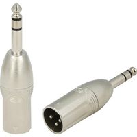 Redukcja adapter przejściówka XLR męski Jack 6,3mm RA3XMJM