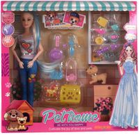 Lalka z Dwoma Pieskami i Akcesoriami Zestaw Opieka nad Zwierzętami 3+