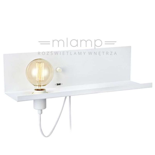 Kinkiet LAMPA ścienna MULTI 106969 Markslojd metalowa OPRAWA półka biała zdjęcie 1