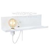 Kinkiet LAMPA ścienna MULTI 106969 Markslojd metalowa OPRAWA półka biała