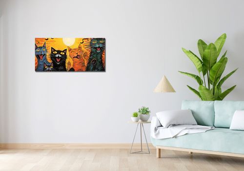 Obraz 90x40cm Kocie Koncertowanie na Arena.pl