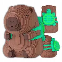 Zestaw Klocków Klocki Kapibara Z Żółwiem Żółw Do Zbudowania 1606el.