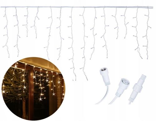 GIRLANDA SOPLE 200 LED 8M STAŁE BIAŁE CIEPŁE EFEKT FLASH FLESZ ZEWNĘTRZNE na Arena.pl