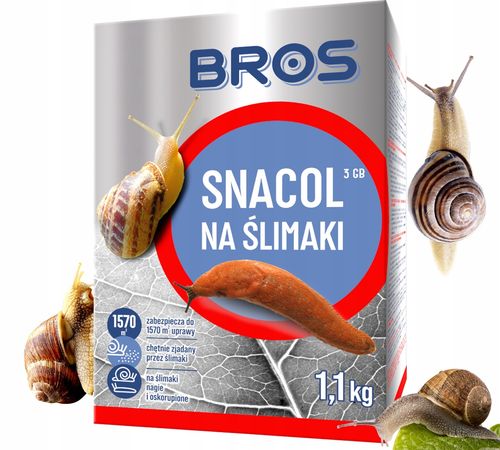 bros - snacol 3gb zwalcza ślimaki 1kg (karton) na Arena.pl