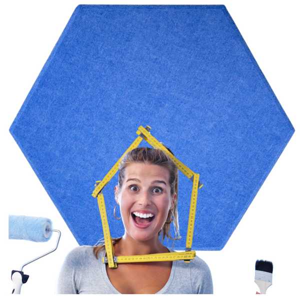 Panele Ścienne Filcowe 3D Heksagon Zagłówek Samoprzylepne Akustyczne Soft zdjęcie 16