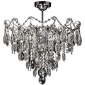 LAMPA sufitowa VEN E 1271/6 kryształowa OPRAWA pałacowa plafon crystal przezroczysty