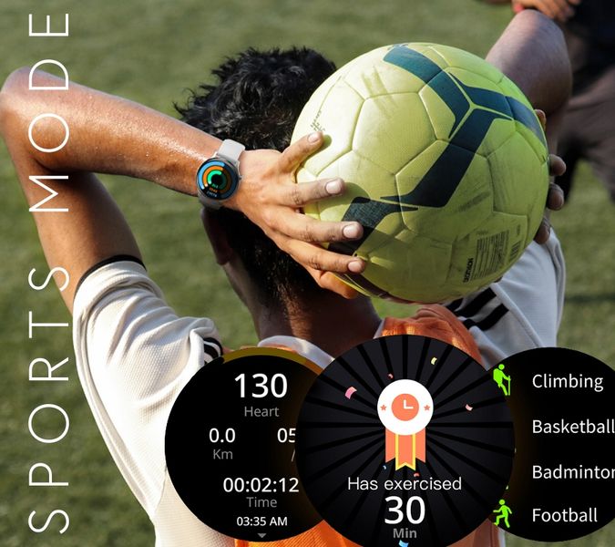 smartwatch damski rubicon rncf10 silver/grey smarub238 zdjęcie 11