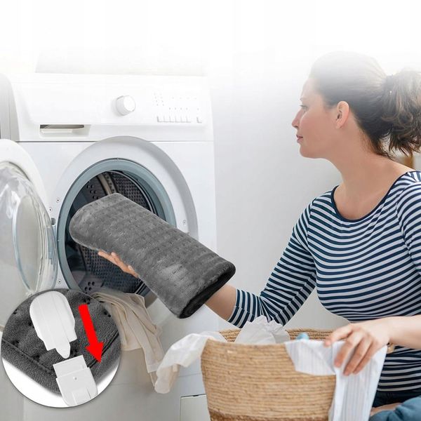 PODUSZKA ELEKTRYCZNA MATA GRZEWCZA ROZGRZEWAJĄCA TERMOFOR NA PLECY 100W zdjęcie 4