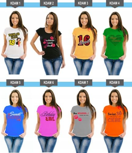 Koszulka PREZENT na urodziny 18 20 30 40 50 60 70 na Arena.pl