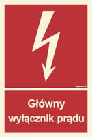Główny Wyłącznik Prądu -  Znak Świecący 10X15 Ppoż Signproject Bc008_100X148_Ps Bhp Robocze