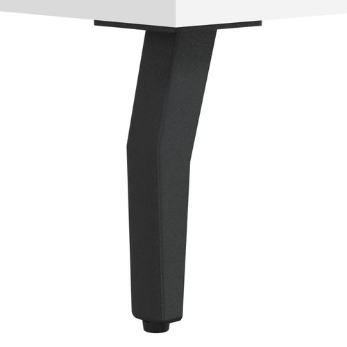 Witrynka, biała, 69,5x34x180 cm, materiał drewnopochodny na Arena.pl