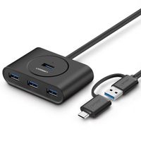 HUB USB UGREEN CR113 4-portowy 3.0 OTG DO PC, Laptopa i Smartfona