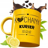 Złoty Kubek Premium Dla Kuriera Na Prezent Z Nadrukiem Ze Zdjęciem