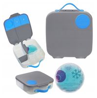 B.BOX Lunchbox pojemnik śniadaniówka BLUE SLATE 2000ml Pudełko szkolne 2L