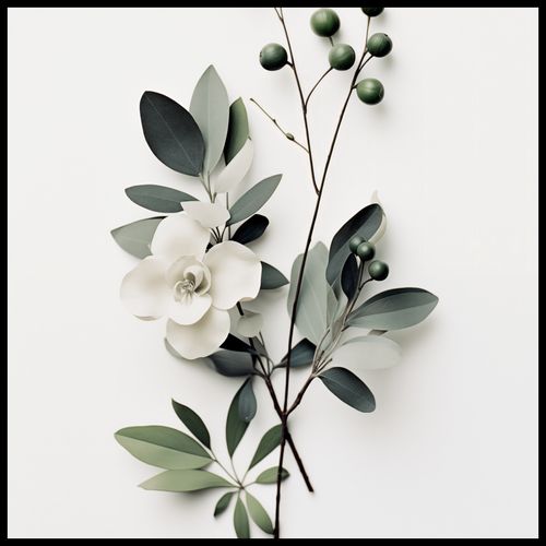 Plakat 70x70cm Papierowy Kwiat na Arena.pl