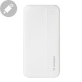 powerbank li-po 10000mah 2xusb biały
