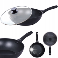PATELNIA GŁĘBOKA WOK MAGDA GESSLER Z POKRYWĄ 28CM MG HOME INDUKCJA GAZ