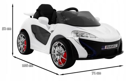 Auto na akumulator Small Racer biały na Arena.pl