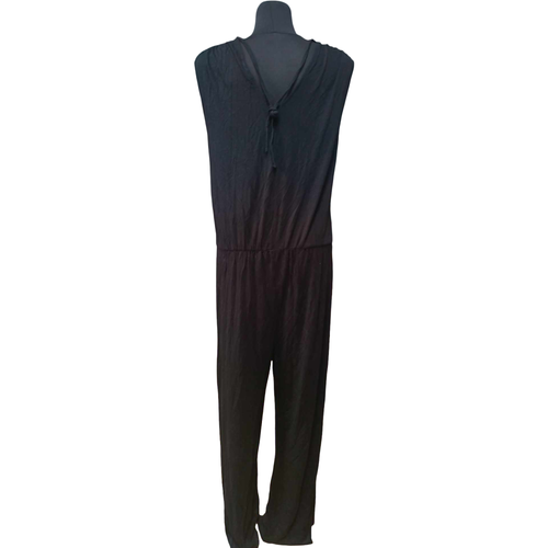 Lekki Kombinezon Bez Rękawów Wygodny Wiskoza Czarny Rozmiar S na Arena.pl