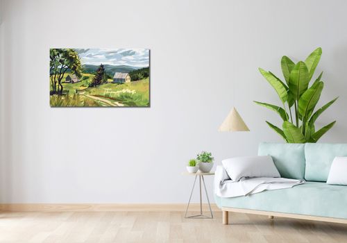 Obraz 90x50cm Bujna Wieś na Arena.pl