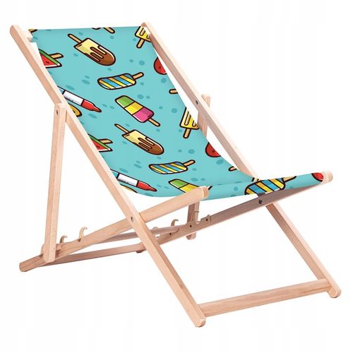 Leżak drewniany z nadrukiem Lody KN18 na Arena.pl