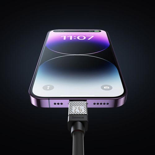 kabel przewód do iphone coolplay usb - lightning 2.4a 2m czarny na Arena.pl