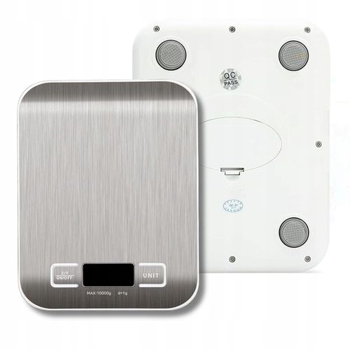 ELEKTRONICZNA PRECYZYJNA WAGA KUCHENNA DO 10KG SREBRNA LCD +BATERIE GRATIS na Arena.pl