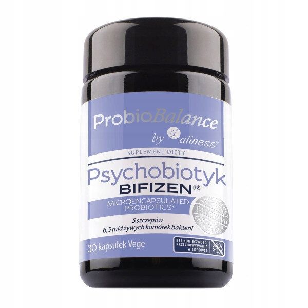 PROBIOBALANCE PSYCHOBIOTYK BIFIZEN 6,5 mld 30 k MÓZG SEN NASTRÓJ JELITA zdjęcie 2