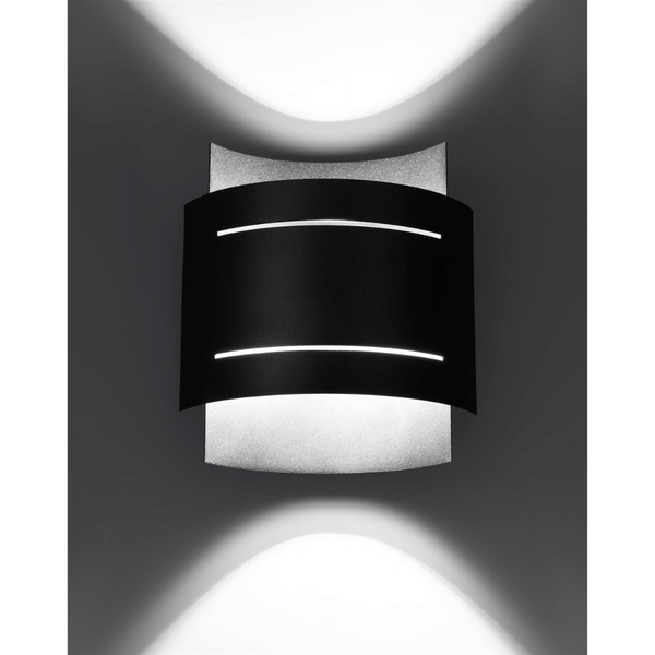 Lampa ścienna Hestia SL.0981 Sollux modern góra-dół czarna zdjęcie 2