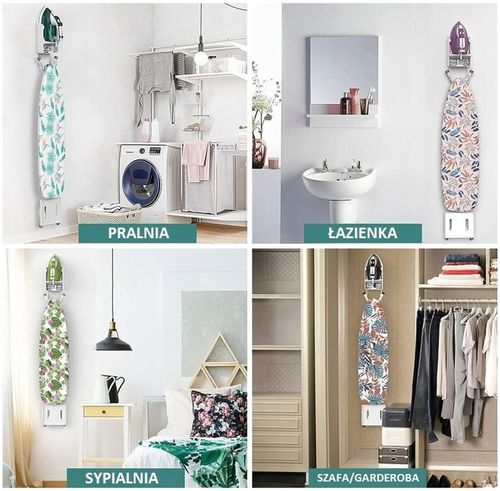 UCHWYT WIESZAK NA ŻELAZKO DESKĘ DO PRASOWANIA PÓŁKA DO SZAFY I NA na Arena.pl