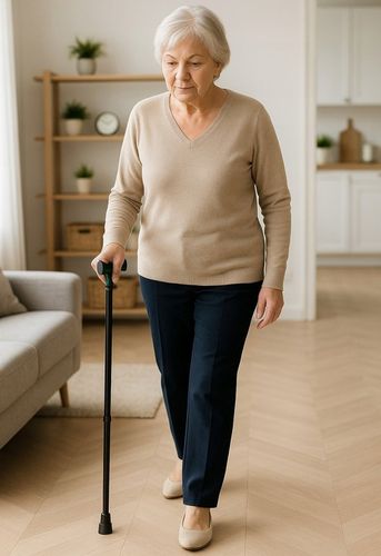 Laska ortopedyczna dla seniora do podpierania się Regulowana Lekka na Arena.pl