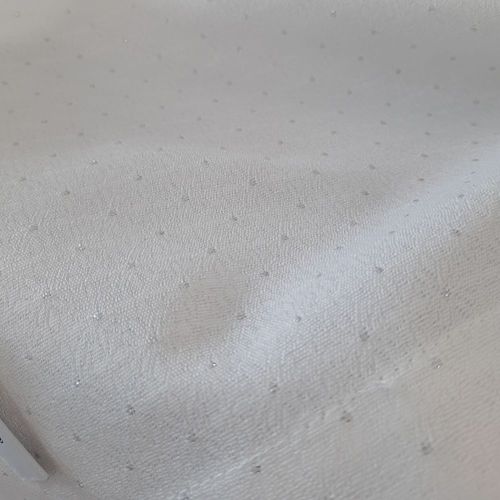 Obrus dekoracyjny ELLEN 145x280 Eurofirany biały w srebrne kropki na Arena.pl