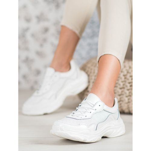Białe Skórzane Sneakersy r.41 na Arena.pl