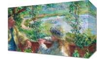 Obraz 30x20cm Near the Lake,Pierre-Auguste Renoir do Salonu