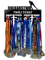 Wieszak na medale ROLKARSTWO twoje imię dowolny tekst 127.1