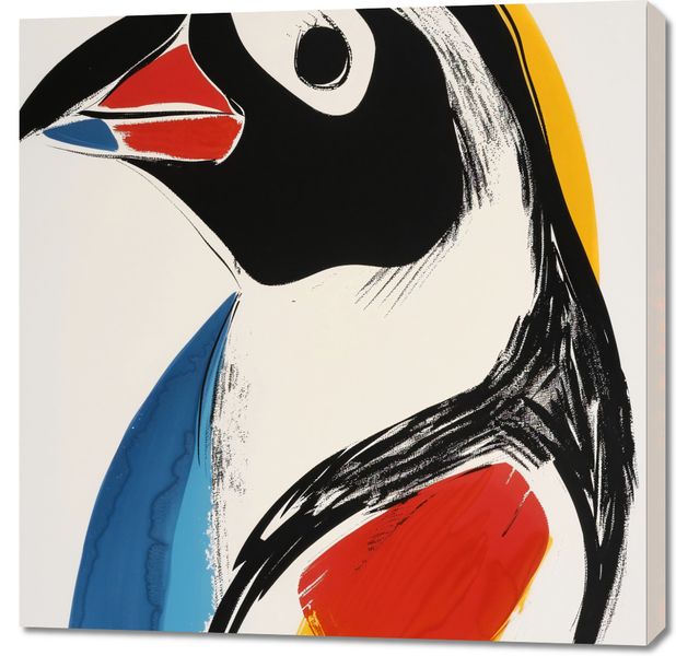 Obraz 90x90cm Portret Ptaka zdjęcie 1