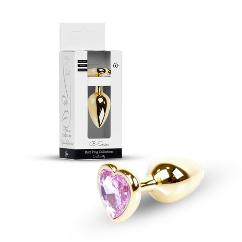 Plug-Jewellery Gold  Heart Plug- Rose na Arena.pl