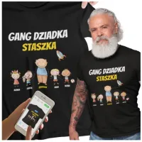 PREZENT dla DZIADKA na DZIEŃ BABCI I DZIADKA koszulka GANG kreator online