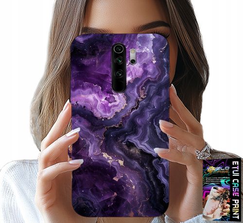 ETUI DO XIAOMI NOTE 8 PRO - FIOLETOWY MARMUREK MODNE KOBIECE + SZKŁO na Arena.pl