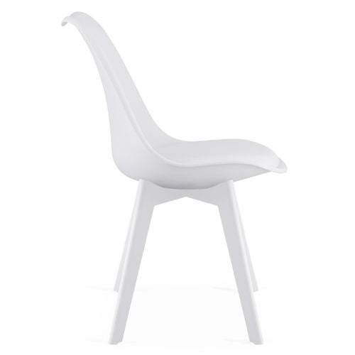 Krzesło MARK - białe / nogi białe x 4 na Arena.pl