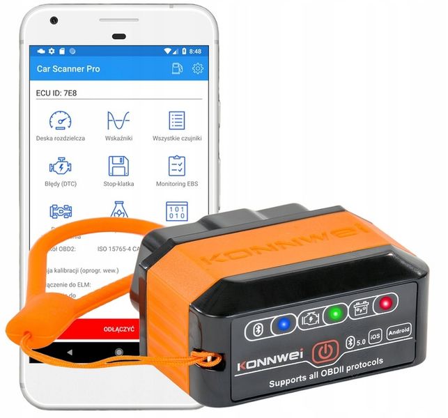 INTERFEJS DIAGNOSTYCZNY ELM327 TESTER OBD2 Bluetooth 5.0 Android/iOS zdjęcie 4