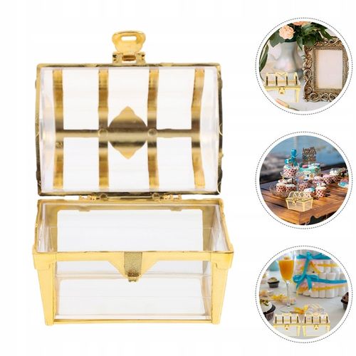 6 SZTUK PLASTIKOWE PUDEŁKO NA SKARBY SKRZYNIA SKARBÓW ETUI SKRZYNIA na Arena.pl