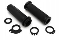 MANETKI MOTOCYKLOWE QUAD ROLGAZ GUMA ALUMINIUM CNC ALUMIONOWE CZARNE